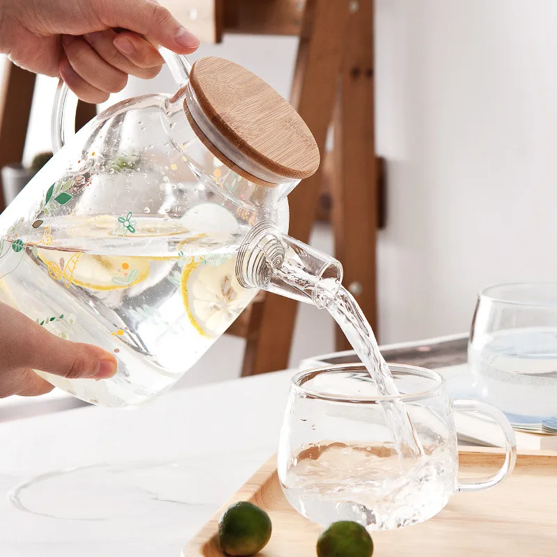 Европейский Креативный прозрачный термостойкий стеклянный чайник с фильтром