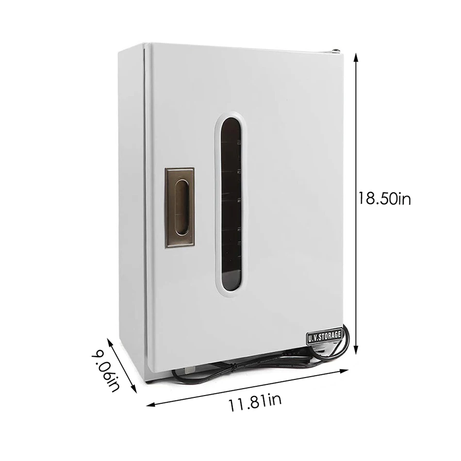 

AUPORO 27L UV Sterilizer Disinfection Cabinet Ozone Generator With 10pcs Sterilization Tray For Nail Art Salon Sterilizing Tool