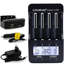 Liitokala Lii500 LCD Battery Charger, Charging 18650 3.7V 18350 18500 16340 25500 10440 14500 26650 1.2V AA AAA NiMH Battery