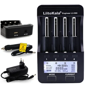 liitokala lii500 lcd battery charger charging 18650 3 7v 18350 18500 16340 25500 10440 14500 26650 1 2v aa aaa nimh battery free global shipping