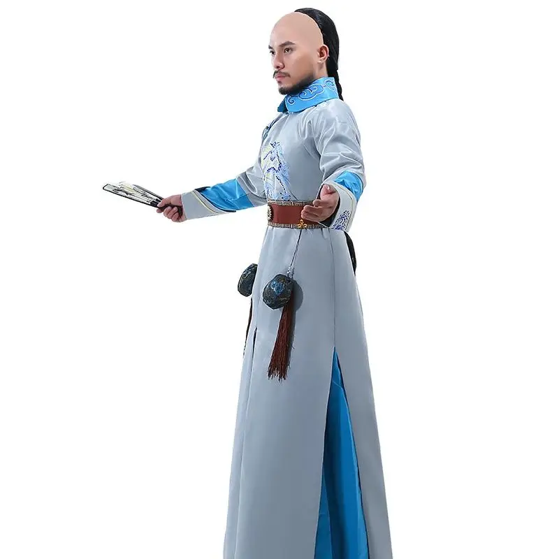 Hanfu мужской костюм династии Цин из Китая императора короны принца костюмы