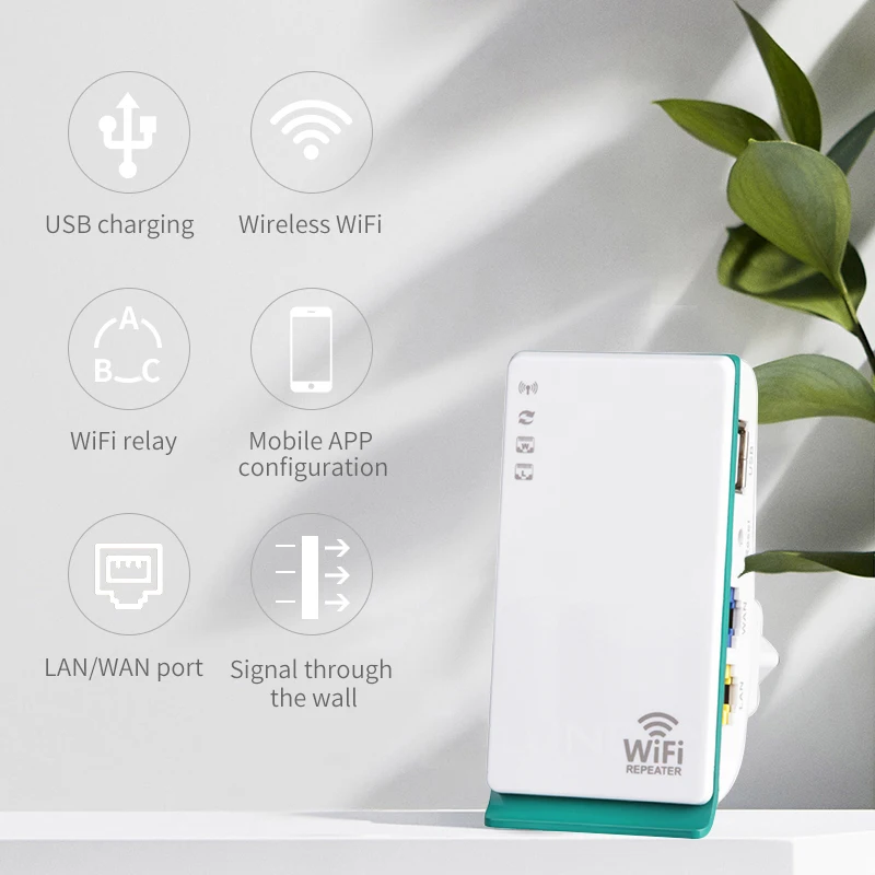 Маршрутизатор беспроводной Wi Fi ретранслятор расширитель с usb портом 300 Мбит/с