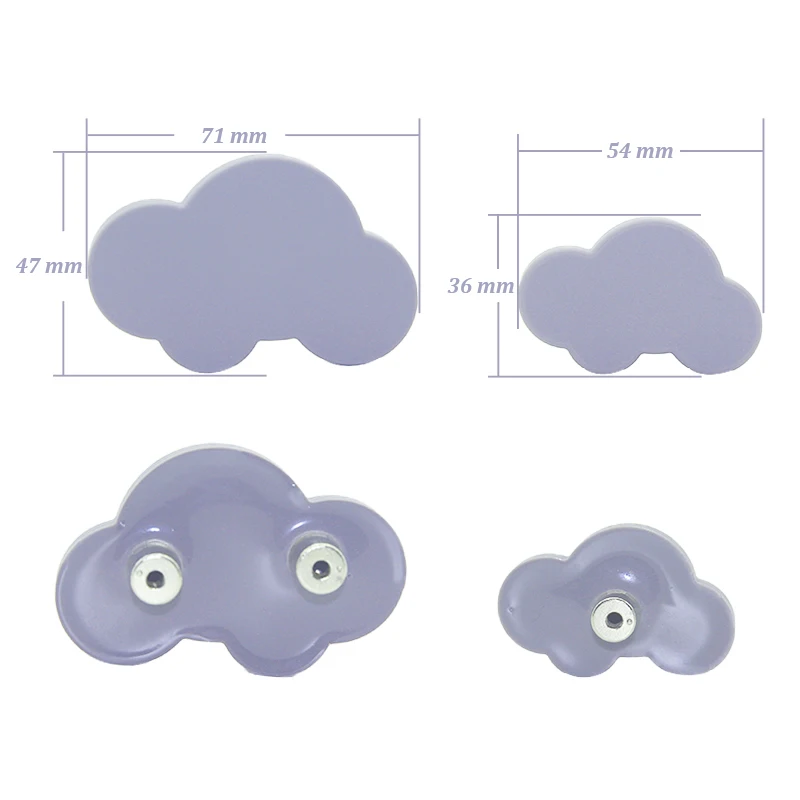 10 шт. Мультяшные облачные ручки для мебели детской комнаты из ПВХ выдвижных