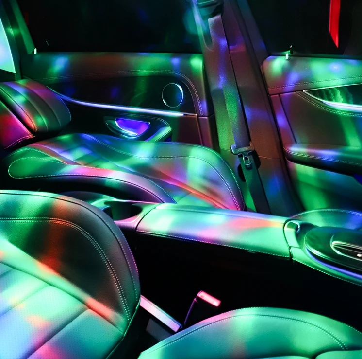 Car Interior Accessories LED Flashing Light Magnetic Lamp Disco Party Home Lights Sound Activated Birthday KTV Christmas | Автомобили и