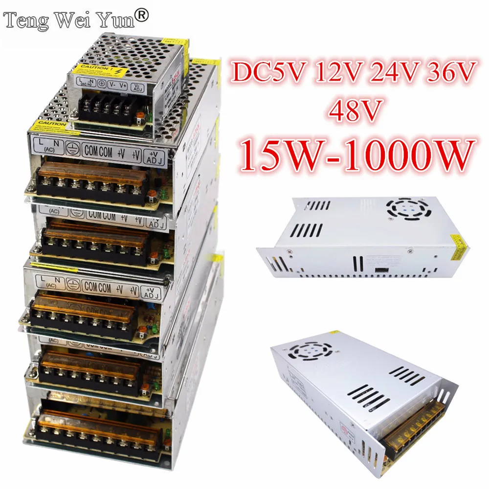 DC12V 13,8 V 15V 18V 24V 27V 28V 30V 32V 36V 42V 48V 60V 360W 600W 1000W импульсный источник Питание источник трансформатор переменного тока DC импульсный источник питания