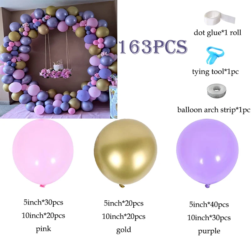 Пурпурные розовые воздушные шары свадебный воздушный шар Фотофон с цветами