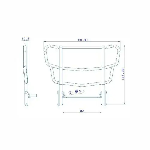 

LESU 1/14 Metal Front Bumper For RC DIY Tamiyaya1851 Highline 3363 Tractor Truck Model Toy TH14387-SMT5