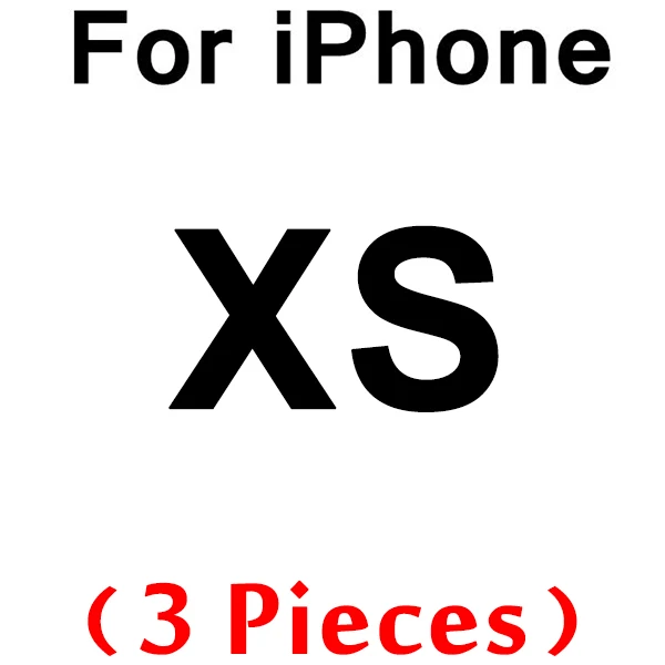 3 шт 0,26 мм закаленное стекло для iPhone 11 Pro X XR 8 7 6 6s стекло протектор экрана для iPhone 11 7 8 Plus XS Max защитное стекло - Цвет: for iPhone XS