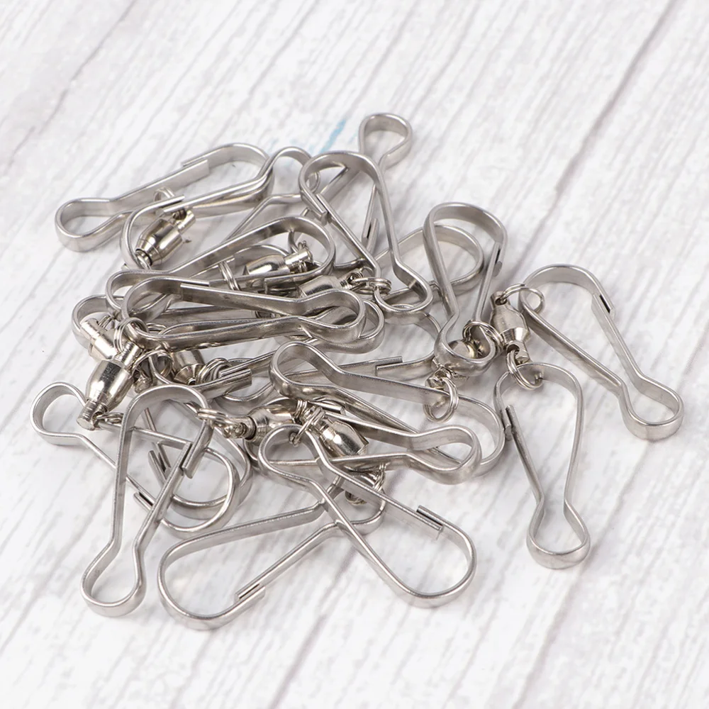 

20Pcs Spinning Dual Clip Swivels Hanger Durable Bird Feeders Hooks for Garden