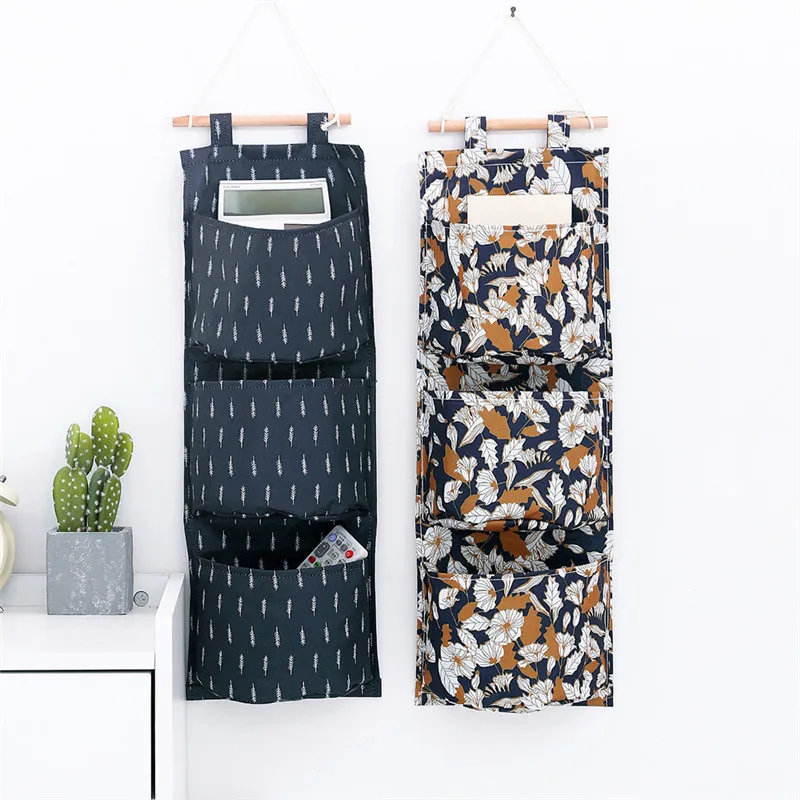 Подвесная сумка для кухни и ванной 3 кармана хранения мелочей органайзер шкафа