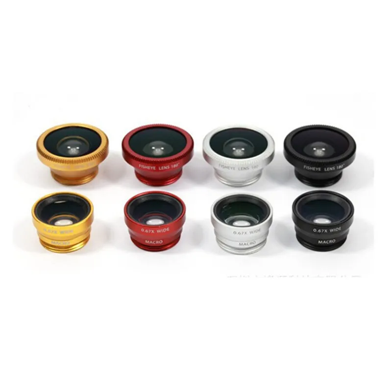 

Fish Eye Lens Wide Angle Macro Lens Zoom For iphone 7 8 plus XS MAX X Mobile Phone Camera Lens Kit ojo de pez para movil