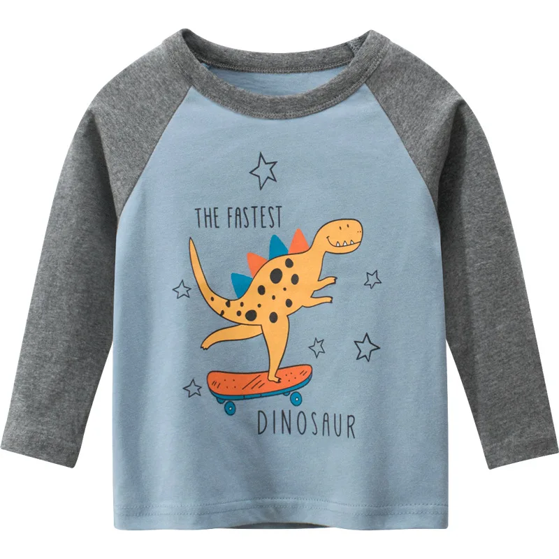 

27kids children's autumn new product 2021 Korean boys' T-shirt children's long sleeve T-shirt