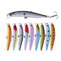1 pcslot fishing lure 3d eyes floating minnow aritificial laser wobblers 9 5cm 8g crankbait hard plastic fishing tackle pesca
