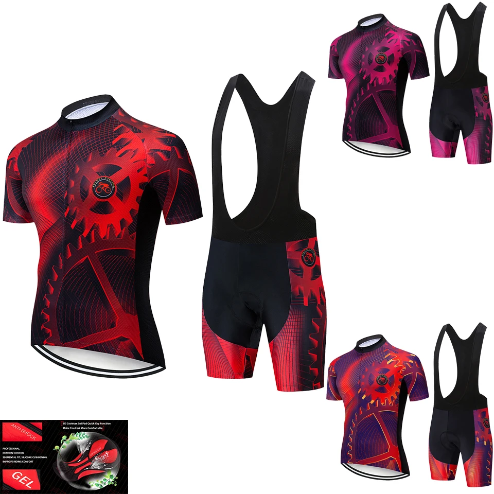 

2020 красная велосипедная одежда для команды TELEYI велосипедная Джерси быстросохнущая Мужская велосипедная одежда летняя MTB велосипедная Джер...