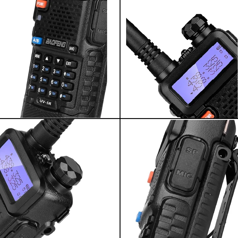 Рация BAOFENG UV-5R с большим радиусом действия VHF УВЧ СВ радиостанция 3800 мАч 2 шт. |