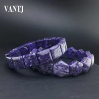 vantj natural charoite bracelet fine jewelry bangle for women and lady wedding engagment party gift box