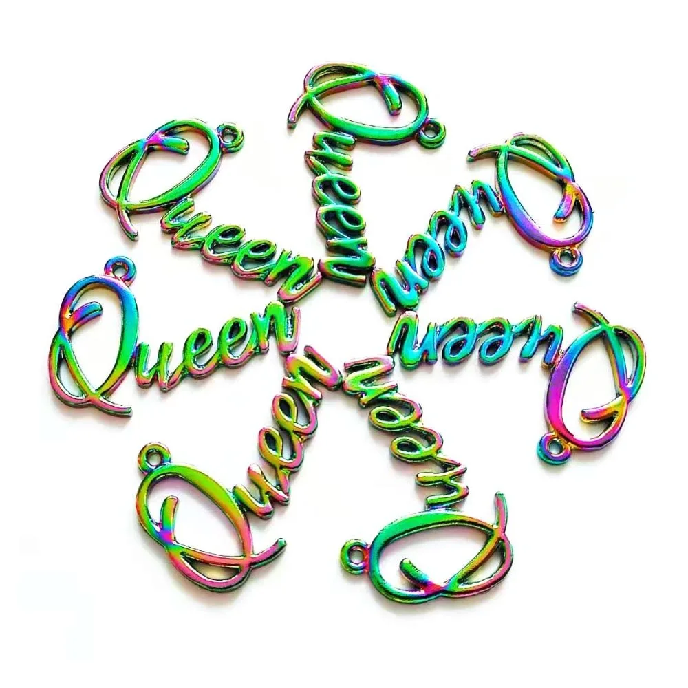 

30pcs Letter Queen Charms for Women DIY Jewelry Accessories L7