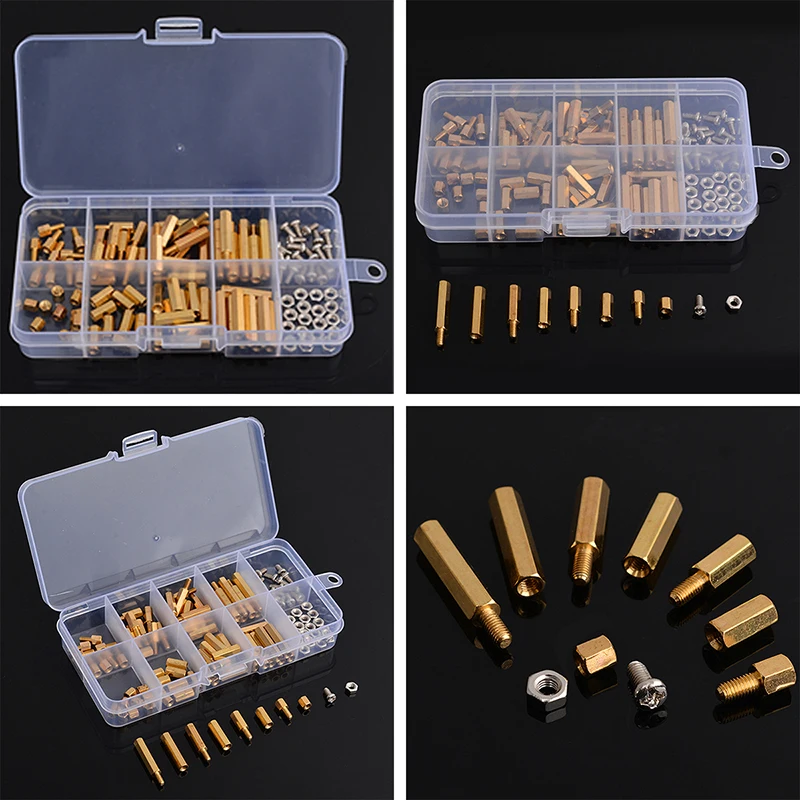 Mayitr 120 шт. M3 распорка Мужская Женская Шестигранная Стандартный комплект для