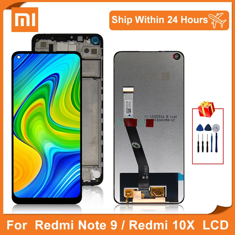 ЖК дисплей 6 53 дюйма для Xiaomi Redmi Note 9 сенсорный экран с дигитайзером в сборе 10X note