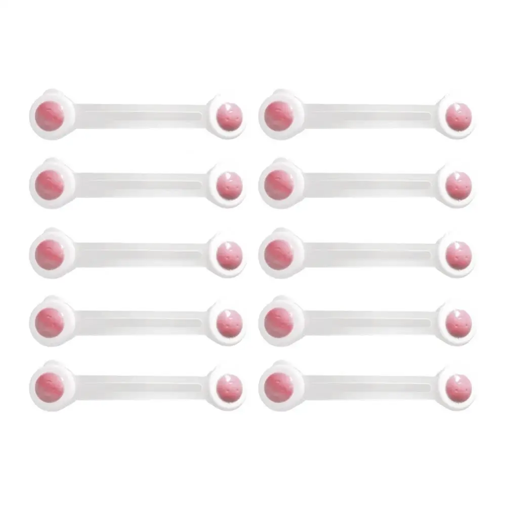 

10Pcs Self Adhesive Drawer Cabinet Door Fridge Children Baby Safety Lock Latches