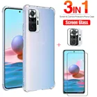 Чехол для Xiaomi Redmi Note 10 s, защитная пленка для экрана Redmi note 10, not10 s, 10 pro max, 10pro, легкое стекло для объектива камеры, мягкая оболочка