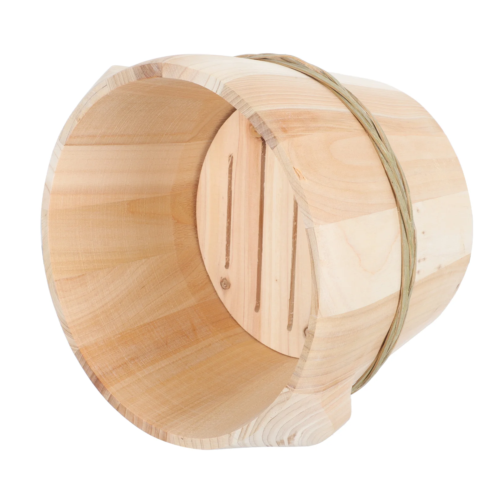 

1 шт. отпариватель для риса с крышкой, ведро для риса ручной работы для ресторана