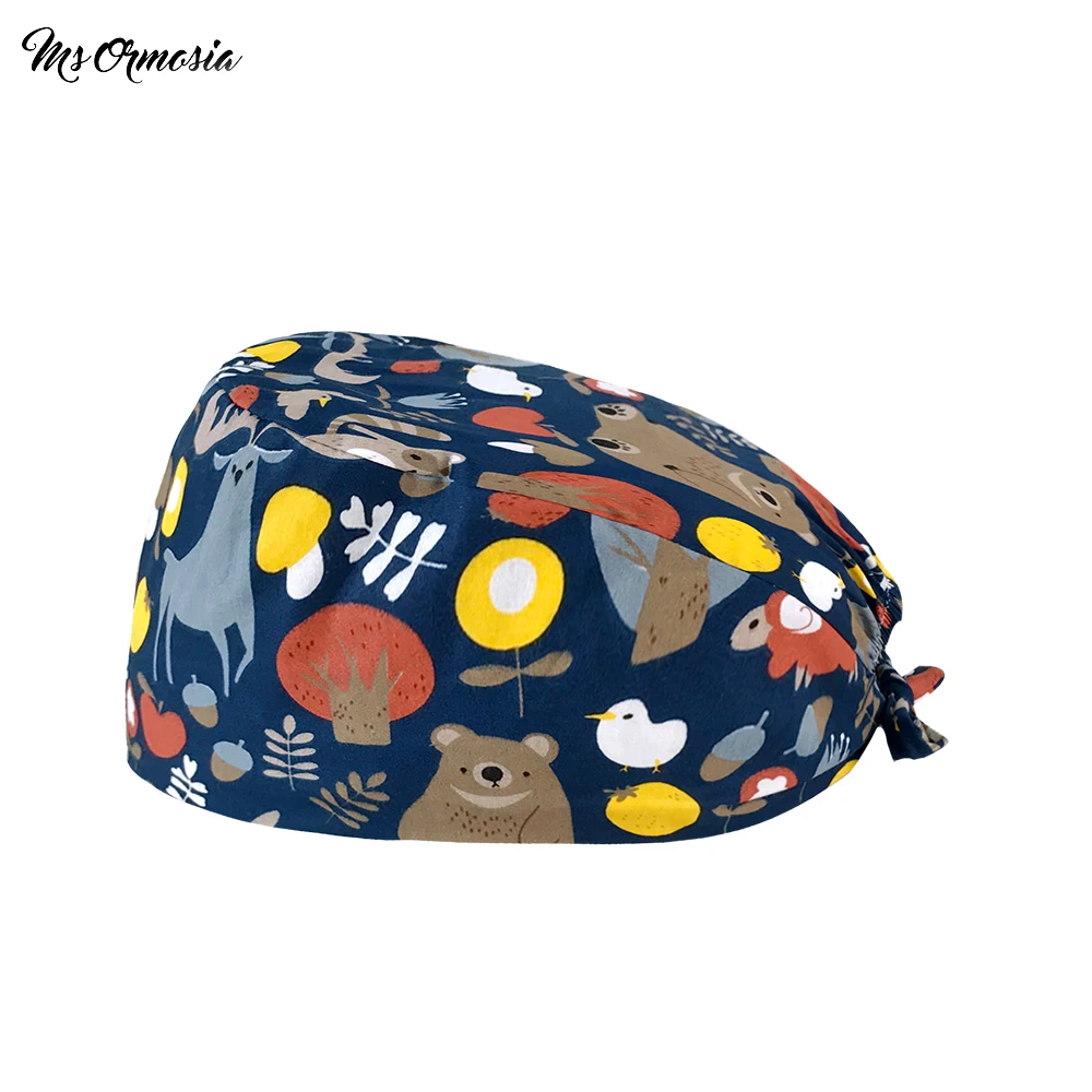 Модные животные мультфильмы печать медведь сад дышащий уход за животными работа