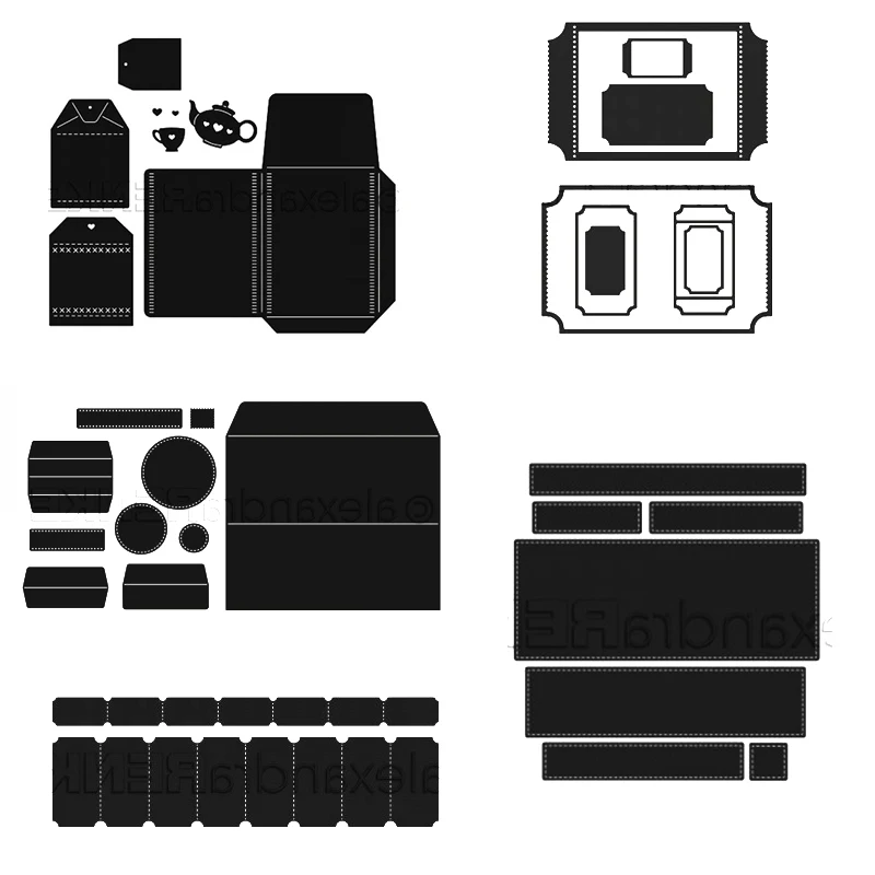 Фотометаллические пресс-формы форма для вырезания новая складная коробка