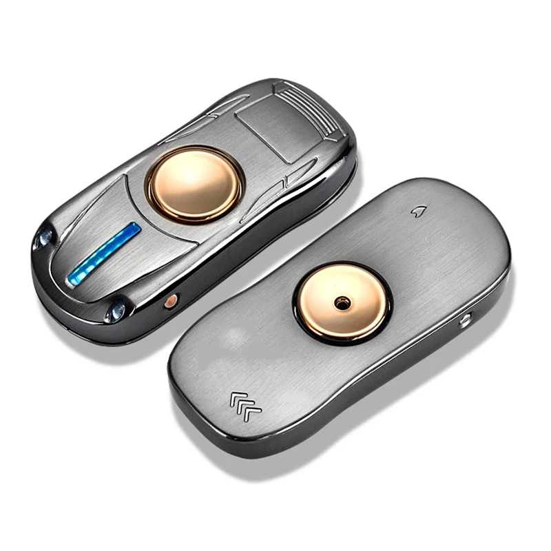 Electric lighters fidget spinner windproof USB rechargeable smoking accessories sports car model cigarette lighter men gift | Дом и сад