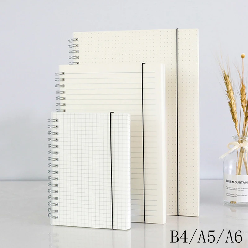 

Блокнот B4 A5 A6 на спирали, Прозрачная Обложка для тетрадей, Канцтовары для школы и офиса