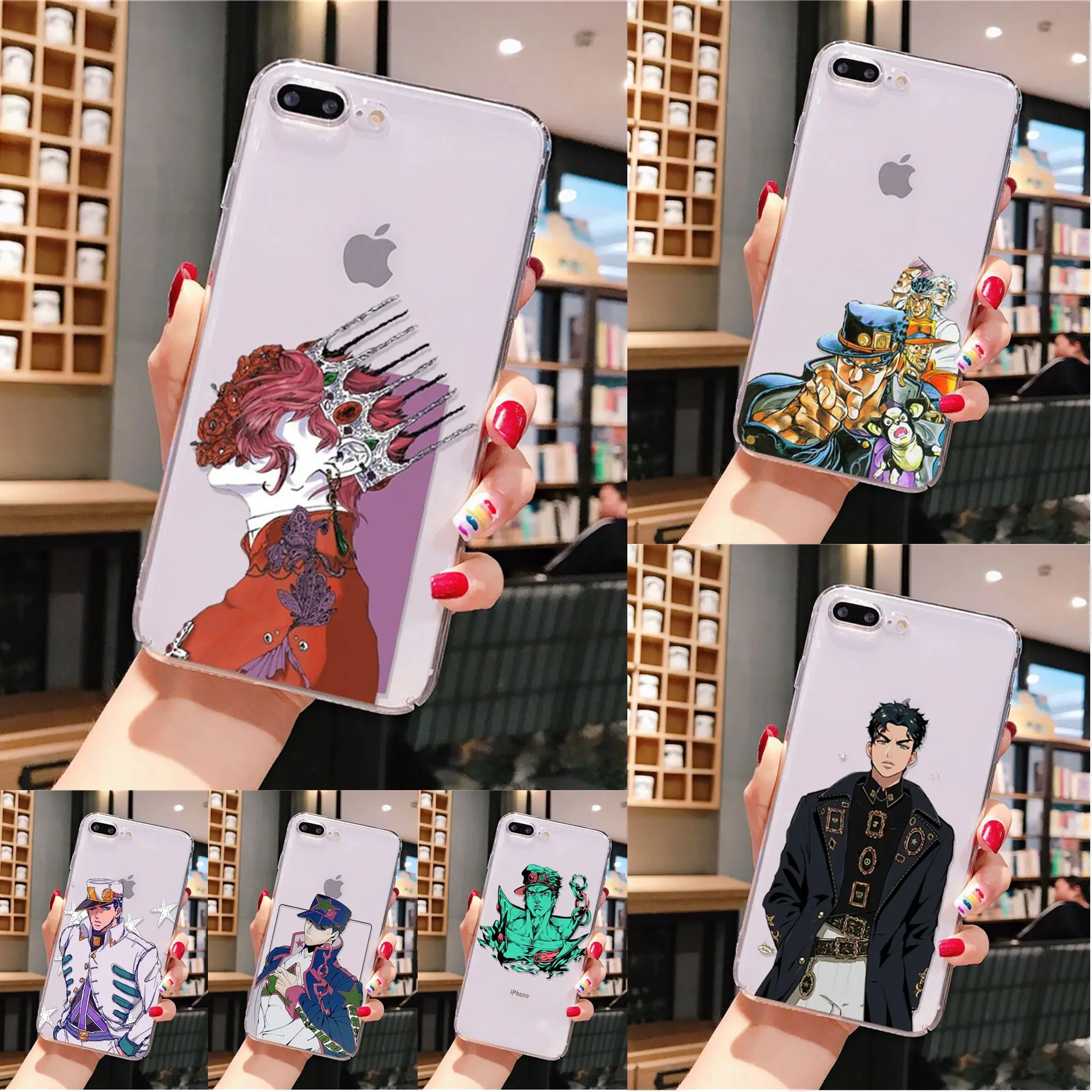 Yinuoda JoJo's Необычные Приключения прозрачный ТПУ чехол для телефона iPhone X XS MAX 6 6s 7