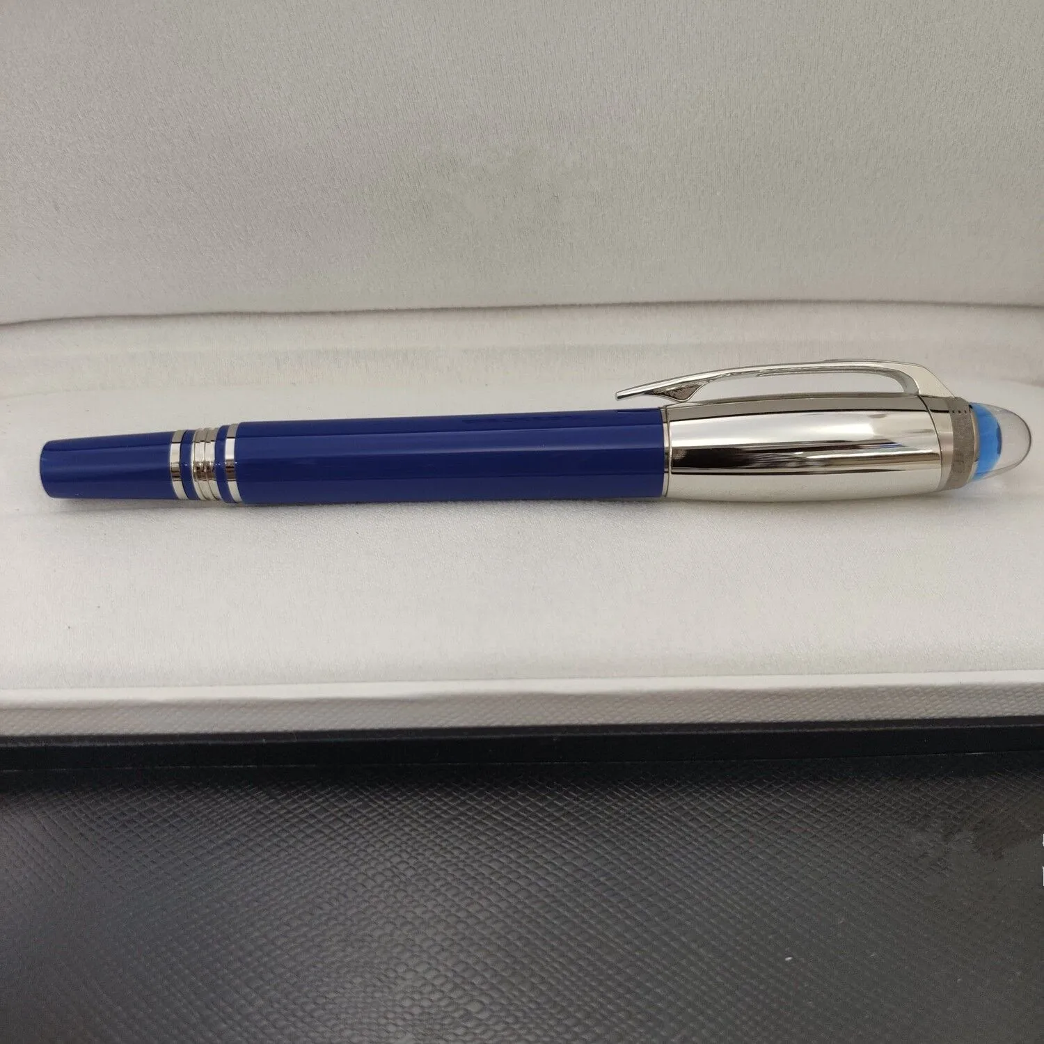 

Top luxury brand business office fountain pen office adult fashion signature pen stainless steel and rein material with box