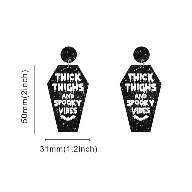 Смешные Винтажные серьги Летучая Мышь Хэллоуин толстые бедра и жуткая Вибрация