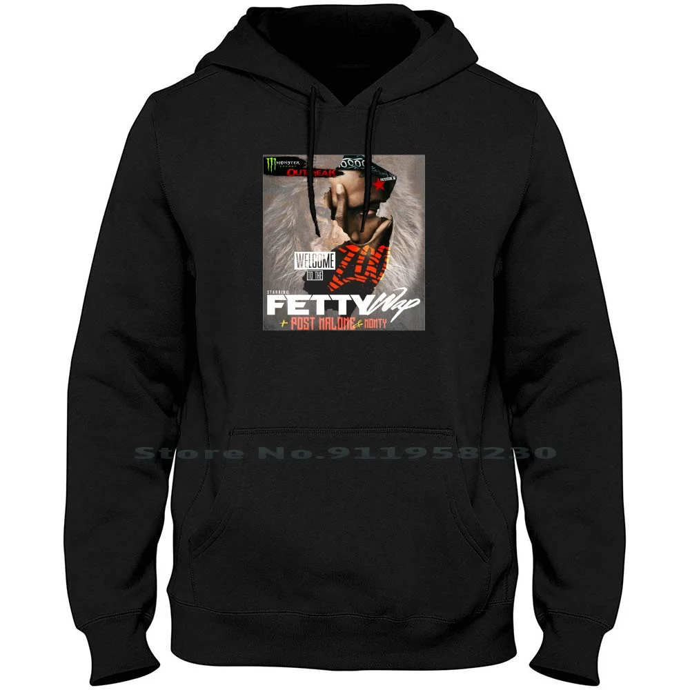 Новинка Толстовка-свитер Fetty Wap 6XL большого размера хлопковый свитер с капюшоном