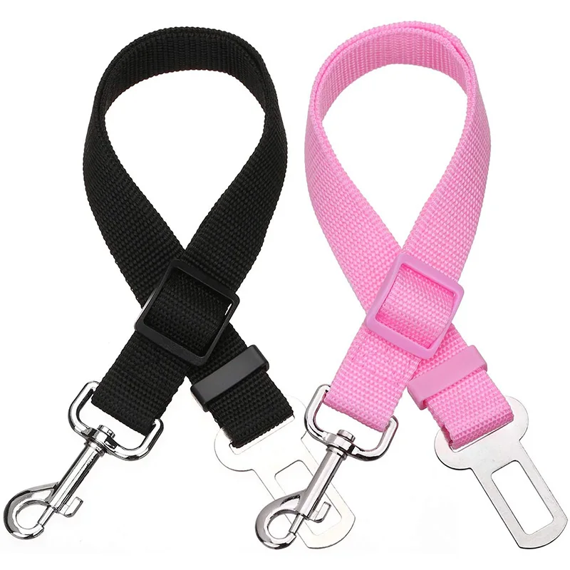 

Vehicle Car Pet Dog Seat Belt Adjustable Harness Seatbelt Lead Clip for Puppy Travel Clip Safety Pet Traction Supplies 4 Color
