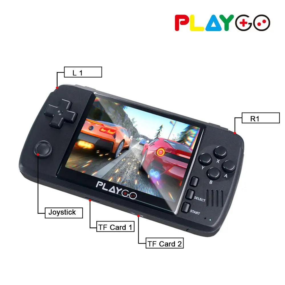 Ceny Ulepszony PLAYGO Emulatora Konsoli 3.5 Cal Ekran IPS Przenośny Odtwarzacz Gier Zbudowany W Bardziej 1000 Gier Dla NES/dla PS/ Arcade