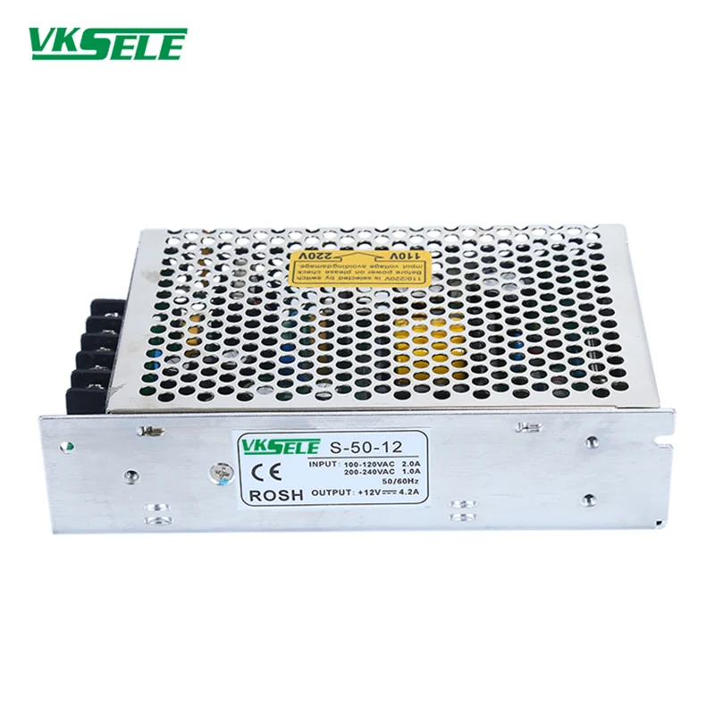 S 50 50W 5V 12V 15V 24V выключатель с одним выходом источник питания 12v smps 12vDC переключатель