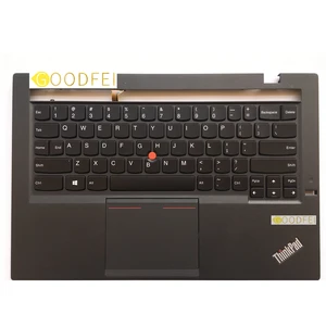 new original for lenovo thinkpad x1 carbon 2nd gen 2014 palmrest upper case kb bezel cover us keyboard backlit with touchpad free global shipping