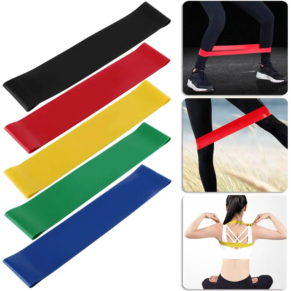 

1PCS Elastic Fitness Yoga Loop Band Natural Latex Tension Resistance Band Pull Rope Body Ankle Leg Exercise Training Rubber