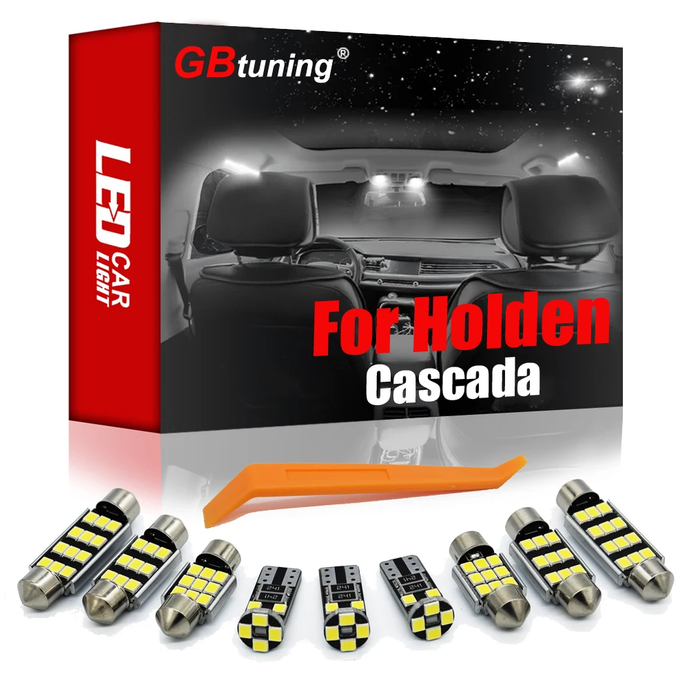 

GBtuning Canbus LED 11PCS For Holden Cascada 2014+ Vehicle Car Interior Dome Trunk Glove Box Indoor Lamp Light Accessories Kit