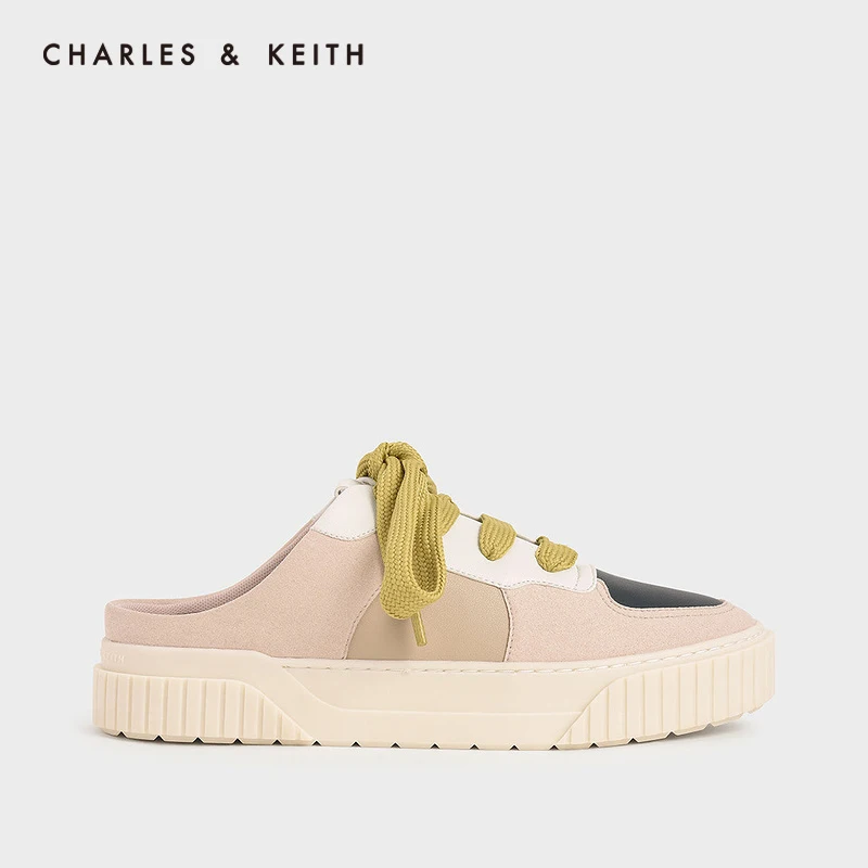 

CHARLES＆KEITH Новинка на Весна 2021CK1-70900257Женская модная обувь повседневный стиль на шнуровке спортивный стиль мюли