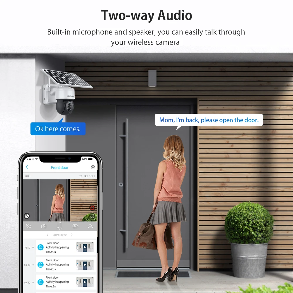 Pаспродажа Мини-камера видеонаблюдения Shiвоенia на солнечной батарее, 4G /Wi-Fi, PTZ, 1080P, 4-кратный зум, IP66