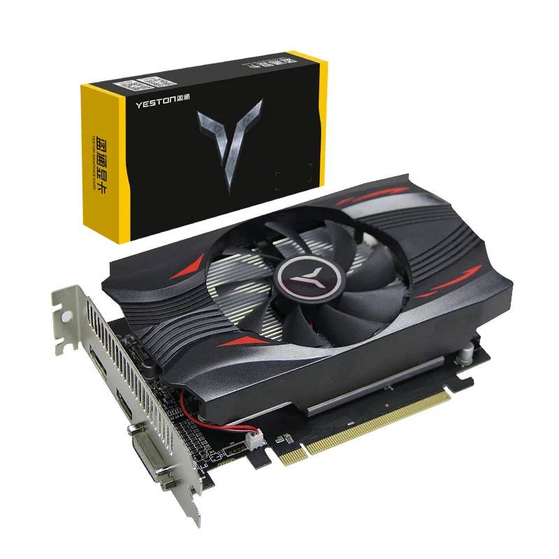 Игровая видеокарта YESTON RX560D 4G D5 4 ГБ/GDDR5/6000 бит МГц Polaris 11 игровая для настольного