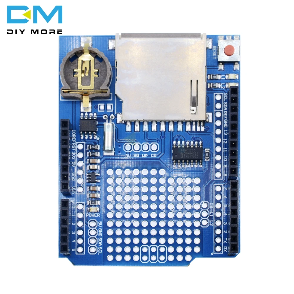 Регистратор данных модуль регистрации регистратор щит V1.0 для Arduino UNO слот для SD карты одна защита регистрации данных CR1220 3 в не входит в комплект