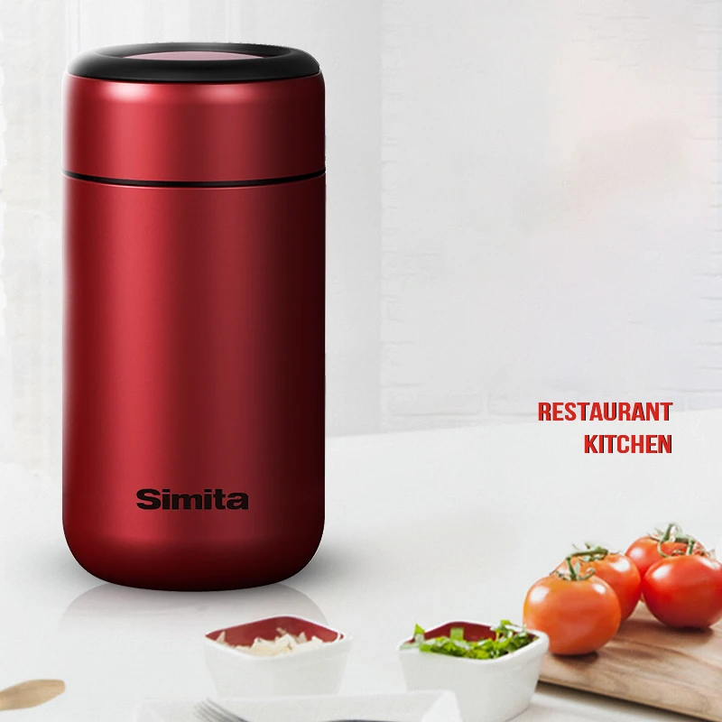 Термос SIMITA Ланч-бокс серебристый термос для еды и супа контейнеры вакуумные