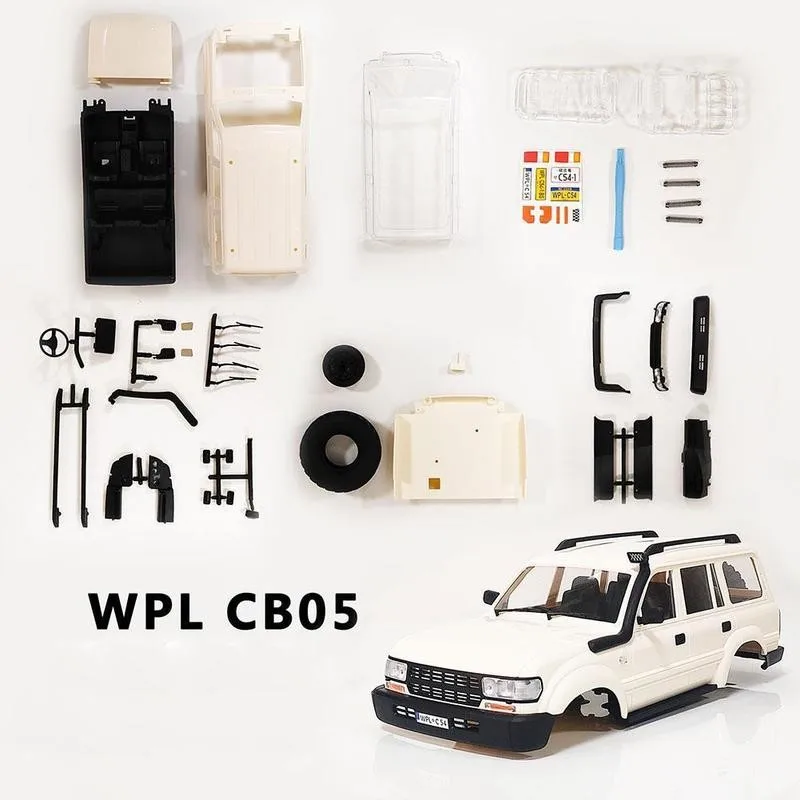 Lc80 White Car Body Shell Simulation Land Cruiser Climbing Off-road Vehicle Shells Assembly Assembling Rc Toy Accessories | Игрушки и