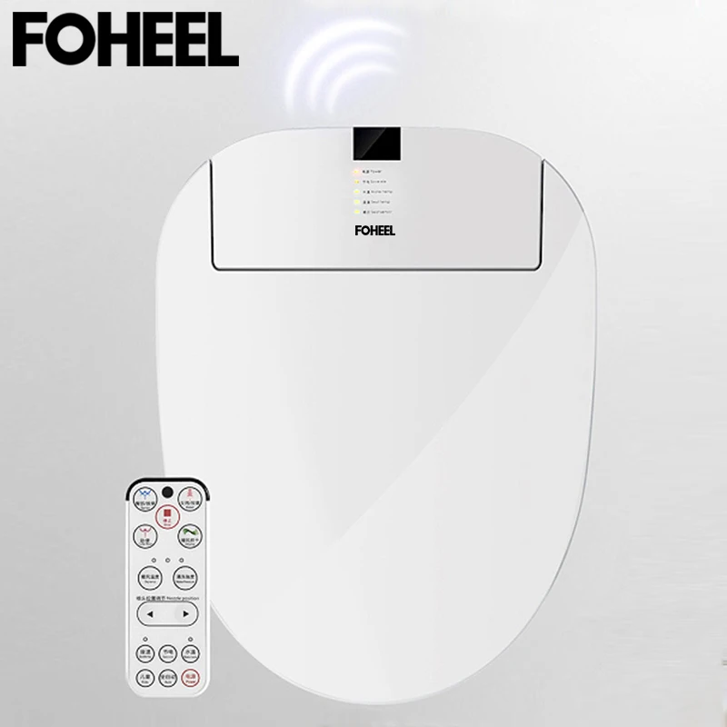 FOHEEL умное сиденье для унитаза электрическое покрытие биде светодиодный