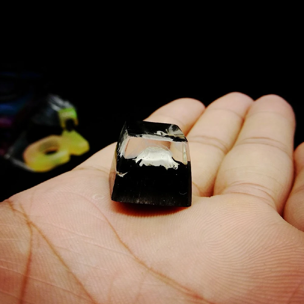 Смола без подсветки Fuji крепление Keycap снег горный вулканический дизайн ESC для