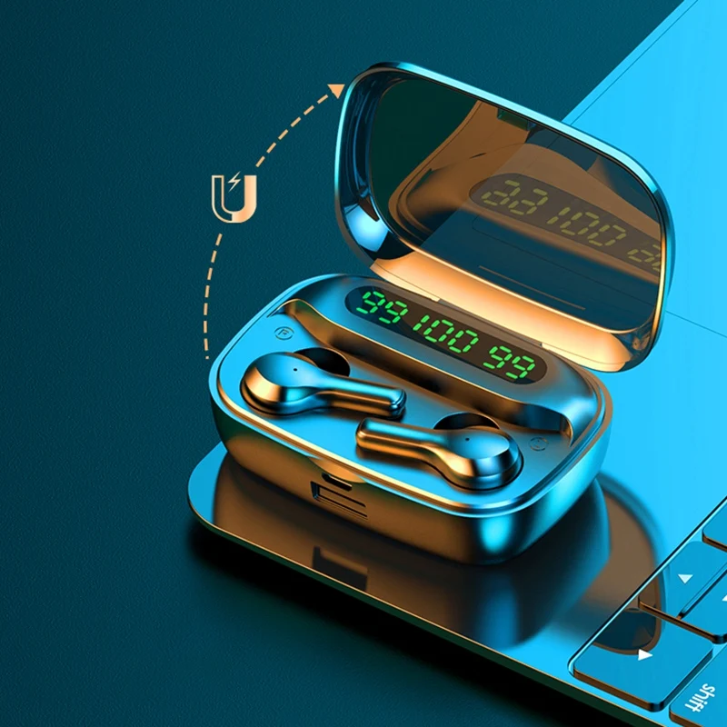 

TWS Wireless Bluetooth Headphones In-Ear Stereo Sports Earphones IPX7 Waterproof Earbuds HD Mic Call for Xiaomi Samsung