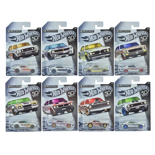 50BAIJIN-8pcs Оригинальная машина Hot Wheels 1: 64 Коллекционное издание 50-летие рамбогини Хонда Форд металлическая литая под давлением 1/64 модель автомобиля игрушка - Цвет: 50BAIJIN-8pcs